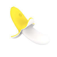 Lonely - akkus, vízálló, banán vibrátor (sárga-fehér) kép