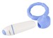 PlayCandi Swirly Pop - vibrációs péniszgyűrű (kék) kép