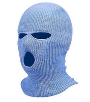 Balaclava - kötött maszk 3 nyílással (kék) kép