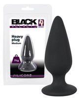 Black Velvet Heavy - 75g-os anál dildó (fekete) kép