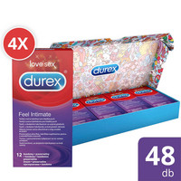 Durex Feel Intimate - vékonyfalú óvszer csomag (4 x 12 db) kép