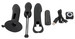 Black velvet - akkus, rádiós vibrátor szett (4 részes) - fekete kép