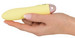 Cuties Mini Yellow - akkus, szilikon rúdvibrátor (sárga) kép