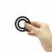 Dorcel Dual Ring - dupla here- és péniszgyűrű (fekete) kép
