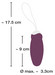 Javida - akkus, rádiós, pulzáló vibrotojás (lila) kép