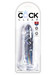 King Cock Clear 6 tapadótalpas élethű dildó (15 cm) - áttetsző kép