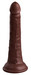 King Cock Elite 7- tapadótalpas, élethű dildó (18 cm) - barna kép