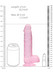 REALROCK - áttetsző élethű dildó - pink (19 cm) kép