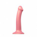 Strap-on-me Metallic Shine M - bőrbarát dildó - közepes (metál pink) kép