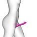 Strap-on-me S - pánt nélküli felcsatolható, léghullámos vibrátor - kicsi (pink) kép