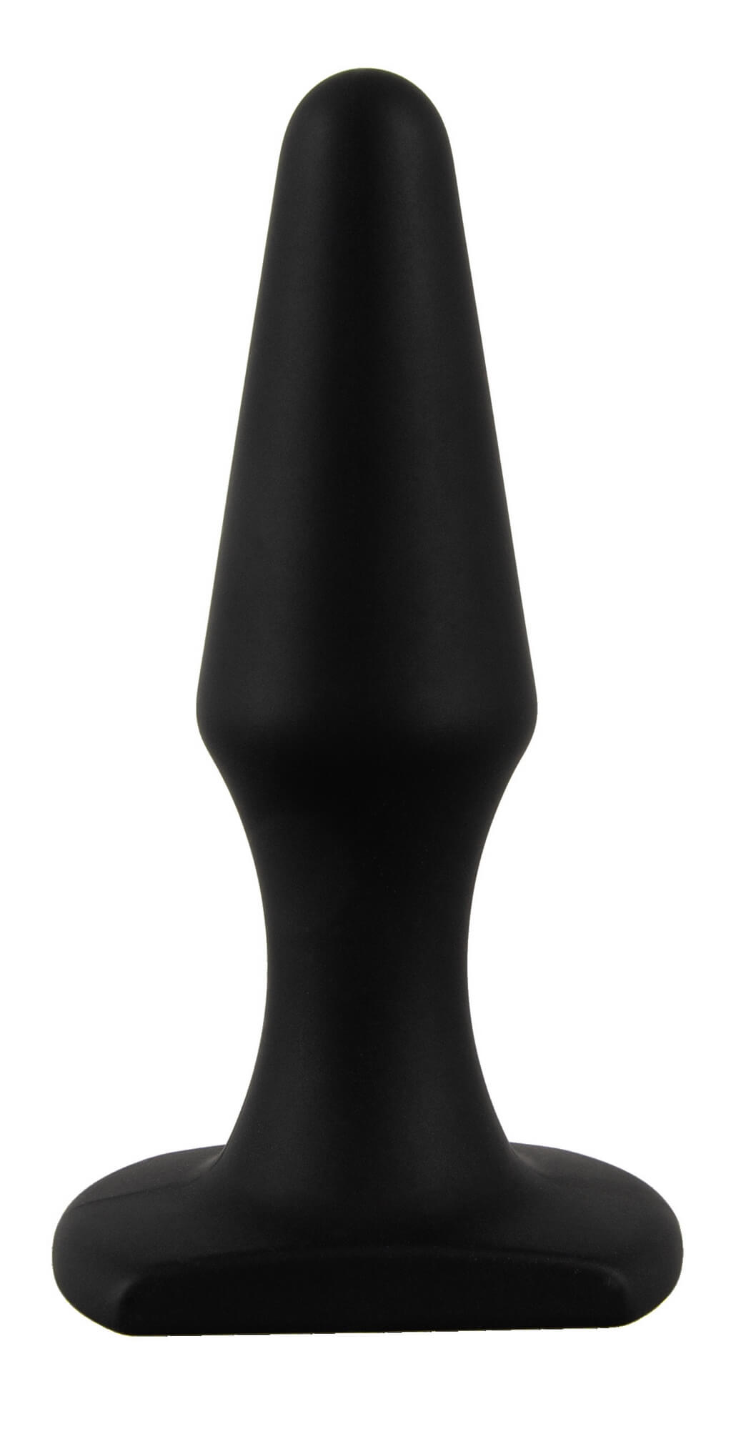 Analplug - szilikon anál dildó (fekete) - tasakban kép