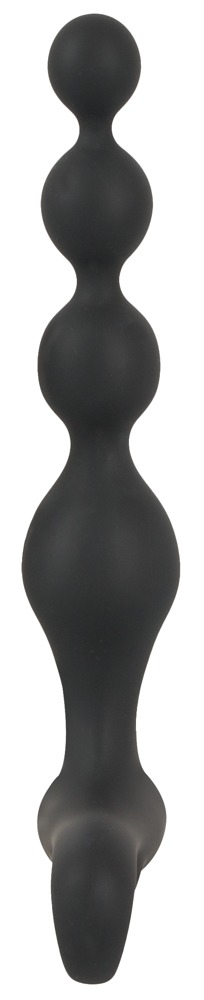 Black Velvet - akkus, vízálló, gyöngyös anál vibrátor (fekete) kép