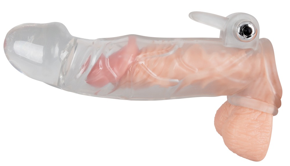 Crystal Skin - péniszhosszabbító vibroköpeny kép