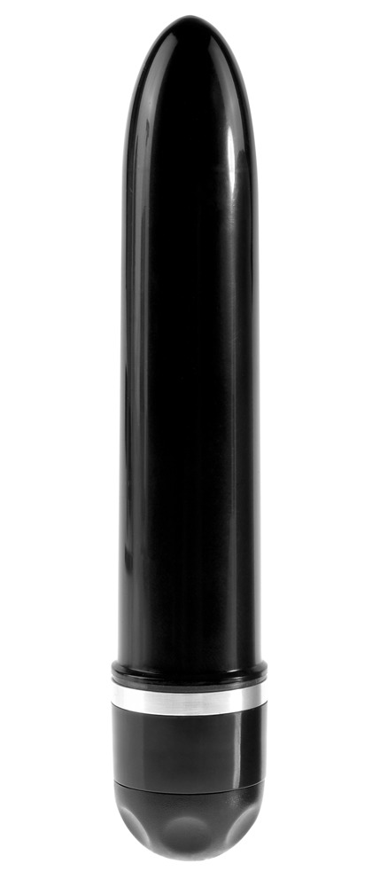 King Cock 7 Stiffy - vízálló, élethű vibrátor (18 cm) - natúr kép