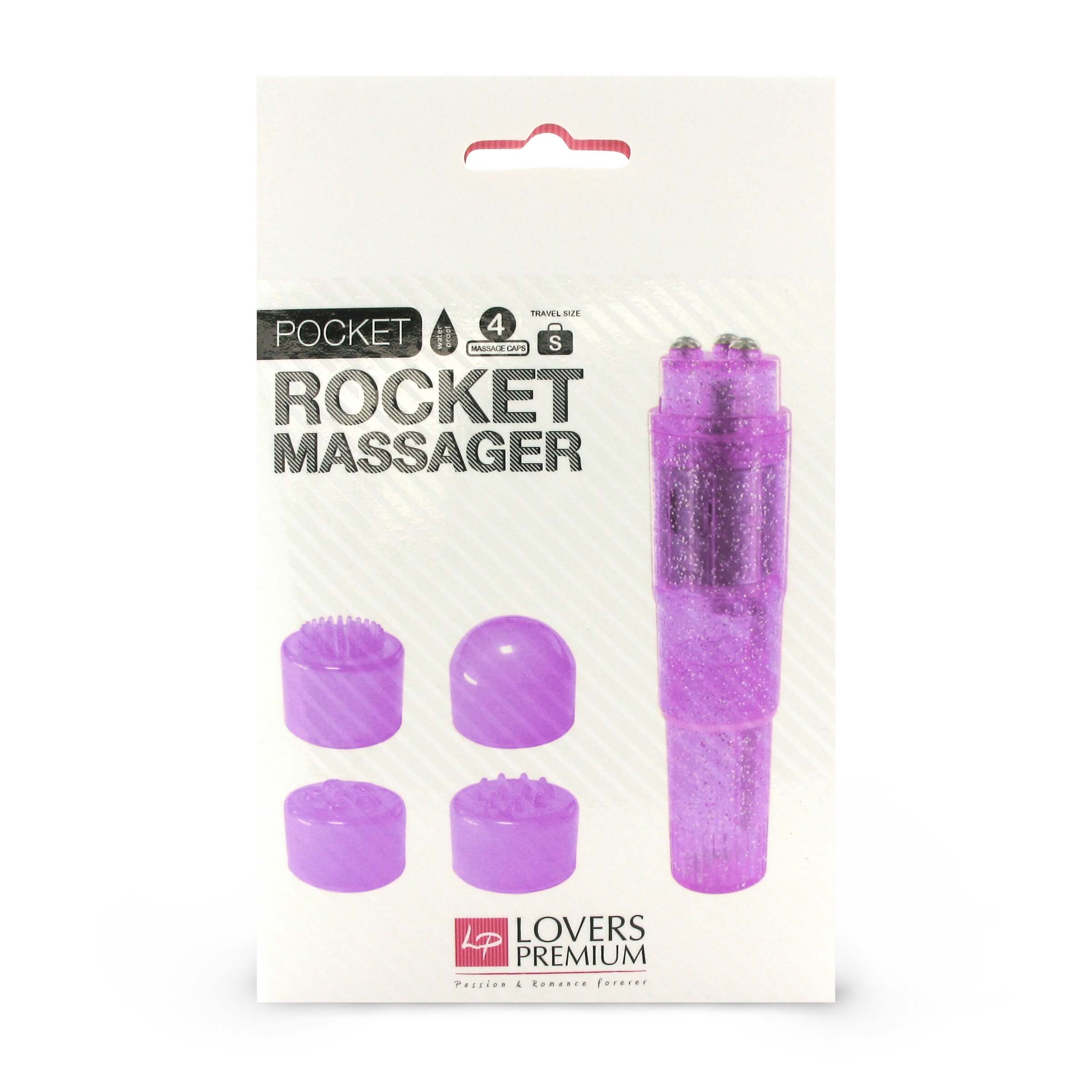 LoversPremium Pocket Rocket - vibrátor szett - lila (5 részes) kép