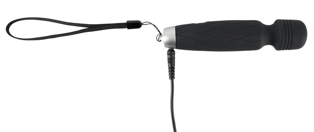Mini Power Wand - akkus masszírozó vibrátor (fekete) kép