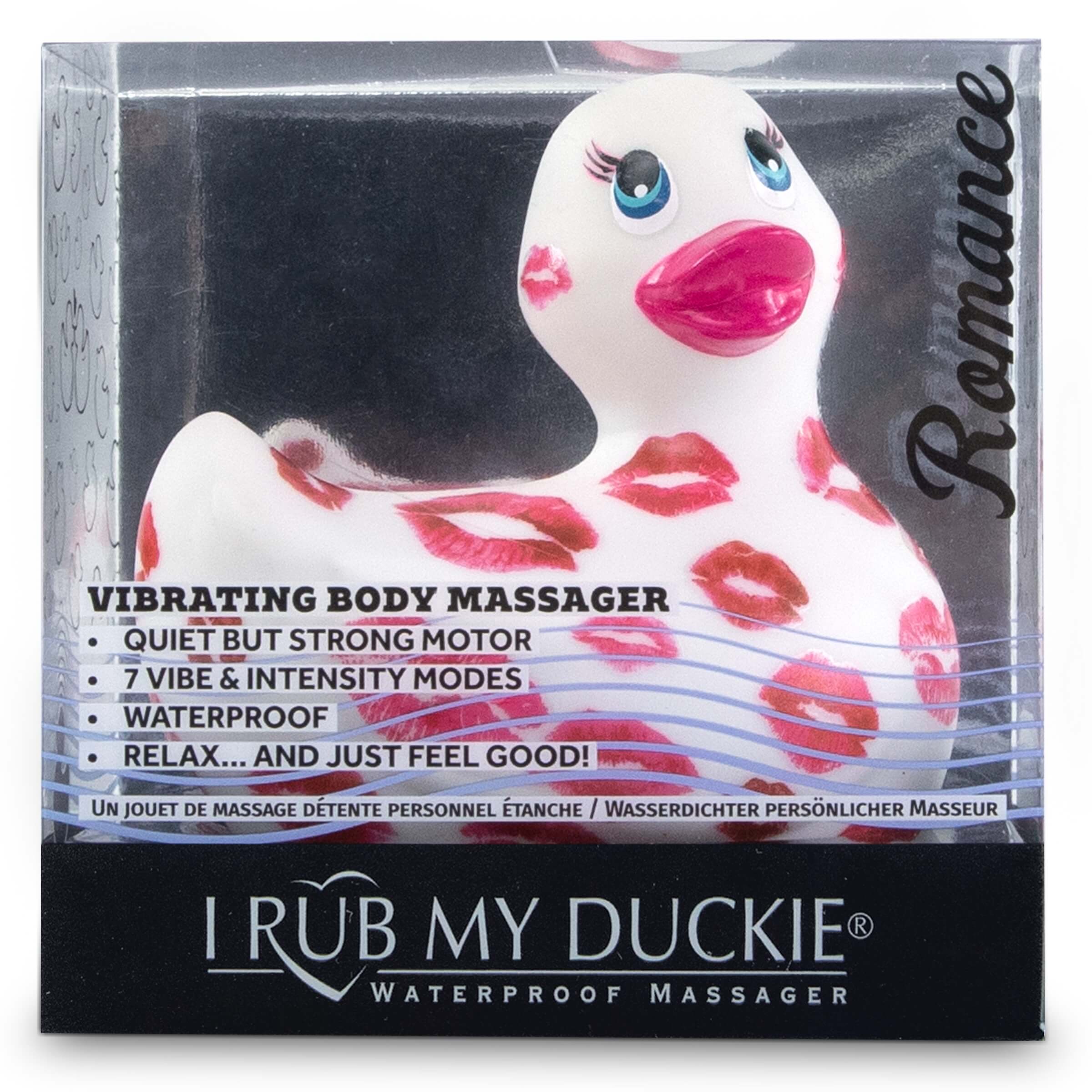 My Duckie Romance 2.0 - csókos kacsa vízálló csiklóvibrátor (fehér-pink) kép