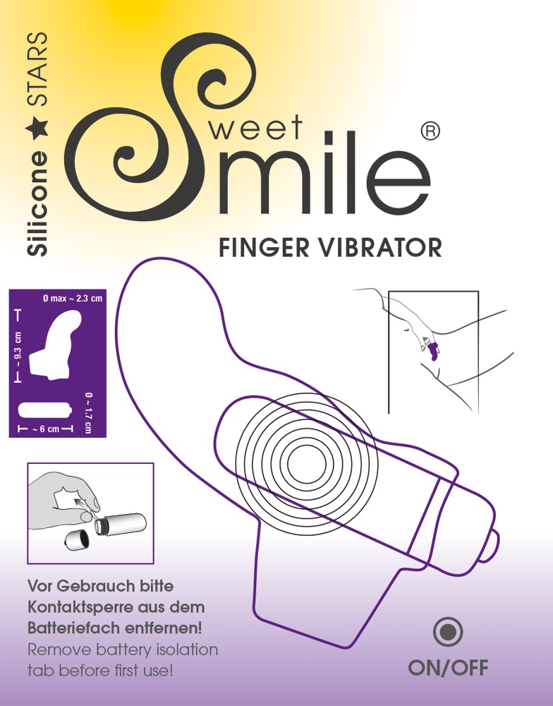 SMILE Finger - hullámos, szilikon ujjvibrátor (lila) kép